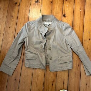 Tan jcrew light jacket/blazer